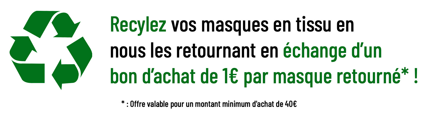 recyclez vos masques