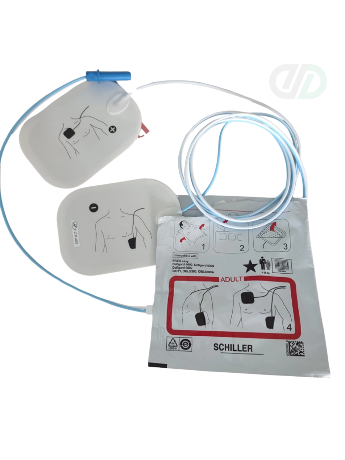 Paire d'électrodes adultes pour SCHILLER FRED EASY/SKITY-FE010