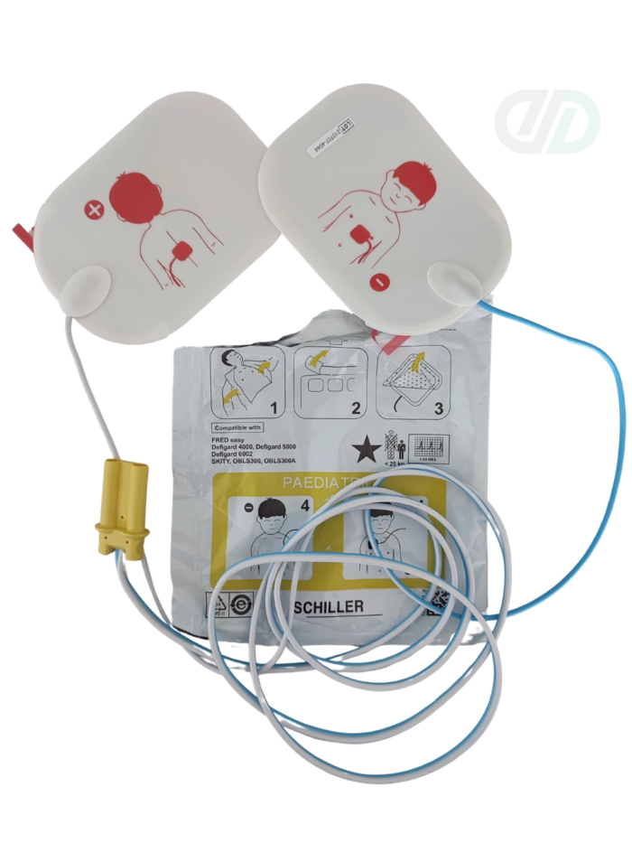 Paire d'électrodes collables pédiatriques pour SCHILLER FRED EASY-FE013