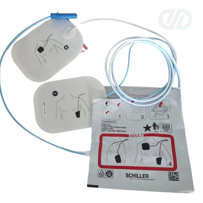 Paire d'électrodes adultes pour SCHILLER FRED EASY/SKITY-FE010