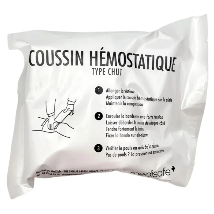 Coussin hémostatique d'urgence 11 x 10 cm MediSafe – Image 2