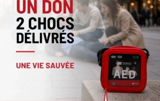 Un don de Défibrillateur France au Réseau Défibrillateur Citoyen, deux chocs délivrés, une vie sauvée
