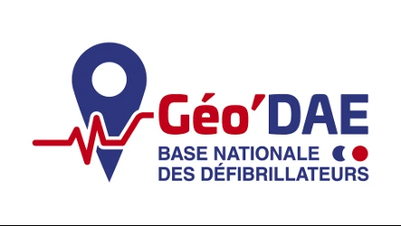 Logo Géo’DAE base nationale des défibrillateurs